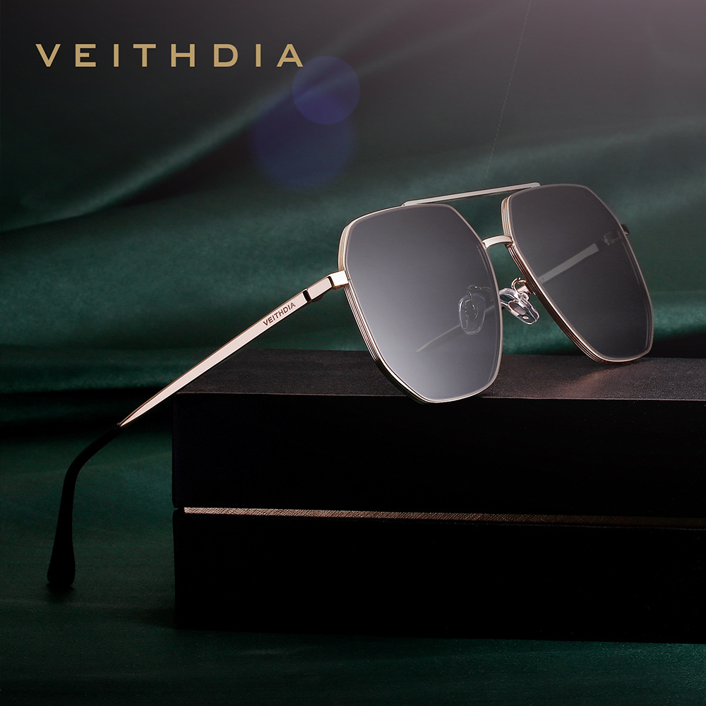 Sunglasses Aviator Polarized - Veithdia Marke Nylon Material männliche Sonnenbrille