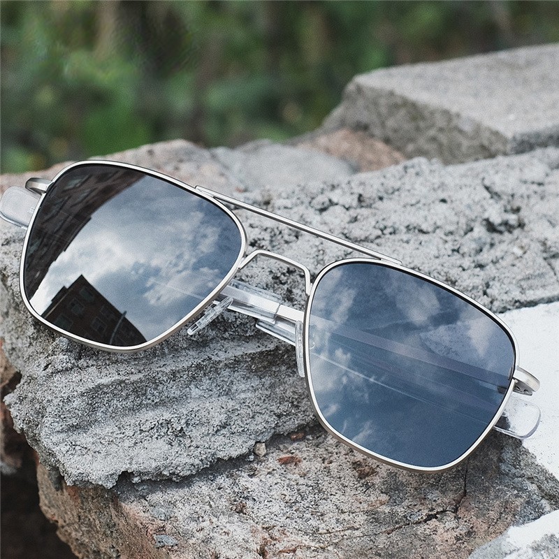 Sunglasses Aviator Polarized - Retro Sonnenbrille Männer Metall Rahmen Polarisierte